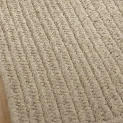 Eco-Friendly Solid Braided Wool Rugs