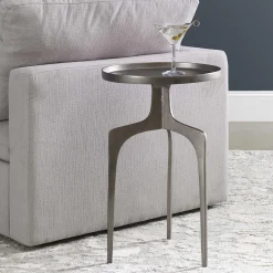 Electroplate End Table
