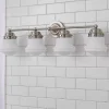 Ethel School Haus Opal Glass Vanity Light - 4 Light