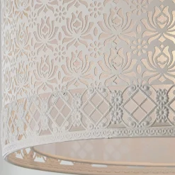 Filigree Lotus Metal Shade Pendant