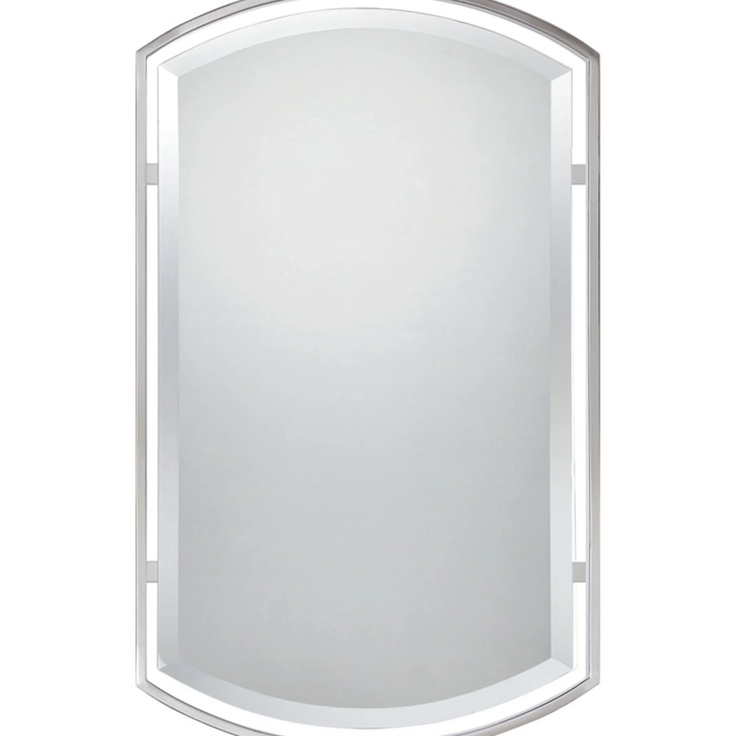 Floating Frame Rounded Rectangular Mirror