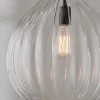 Fluted Globe Pendant