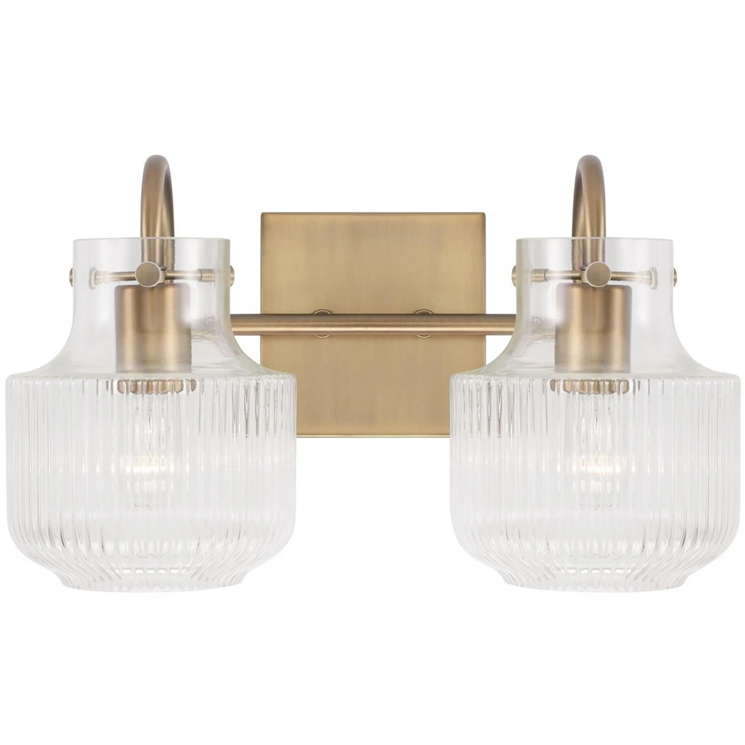 Fluted Tulip Vanity Light - 2 Light