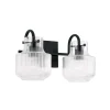 Fluted Tulip Vanity Light - 2 Light