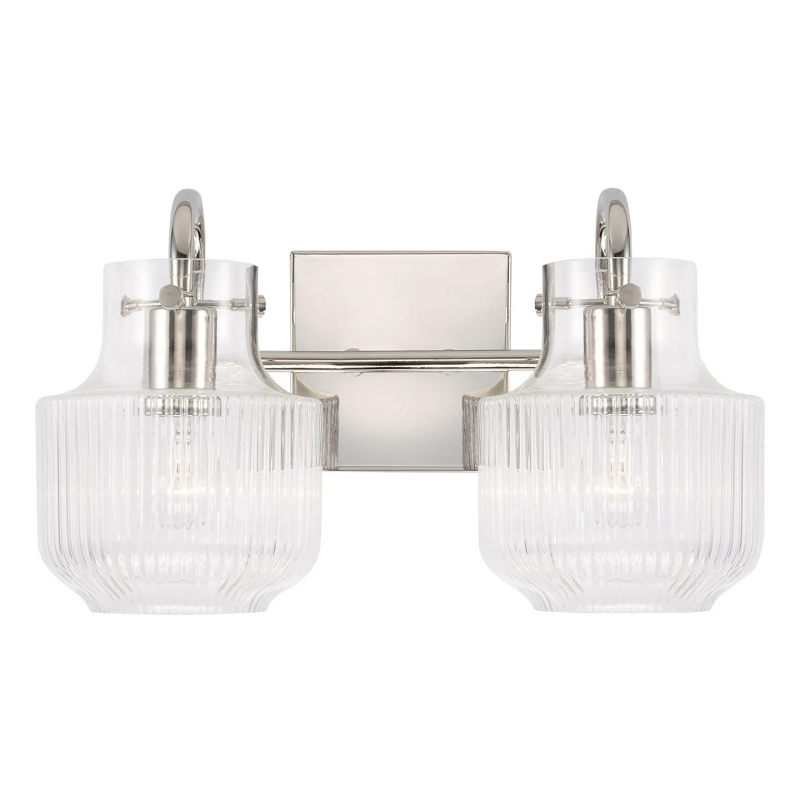 Fluted Tulip Vanity Light - 2 Light