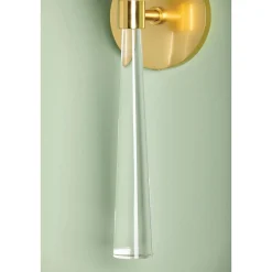 Frosted Plume Bath Sconce