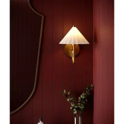 Gently Pleated Sconce