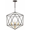 Geometric Gem Chandelier - 3 Light