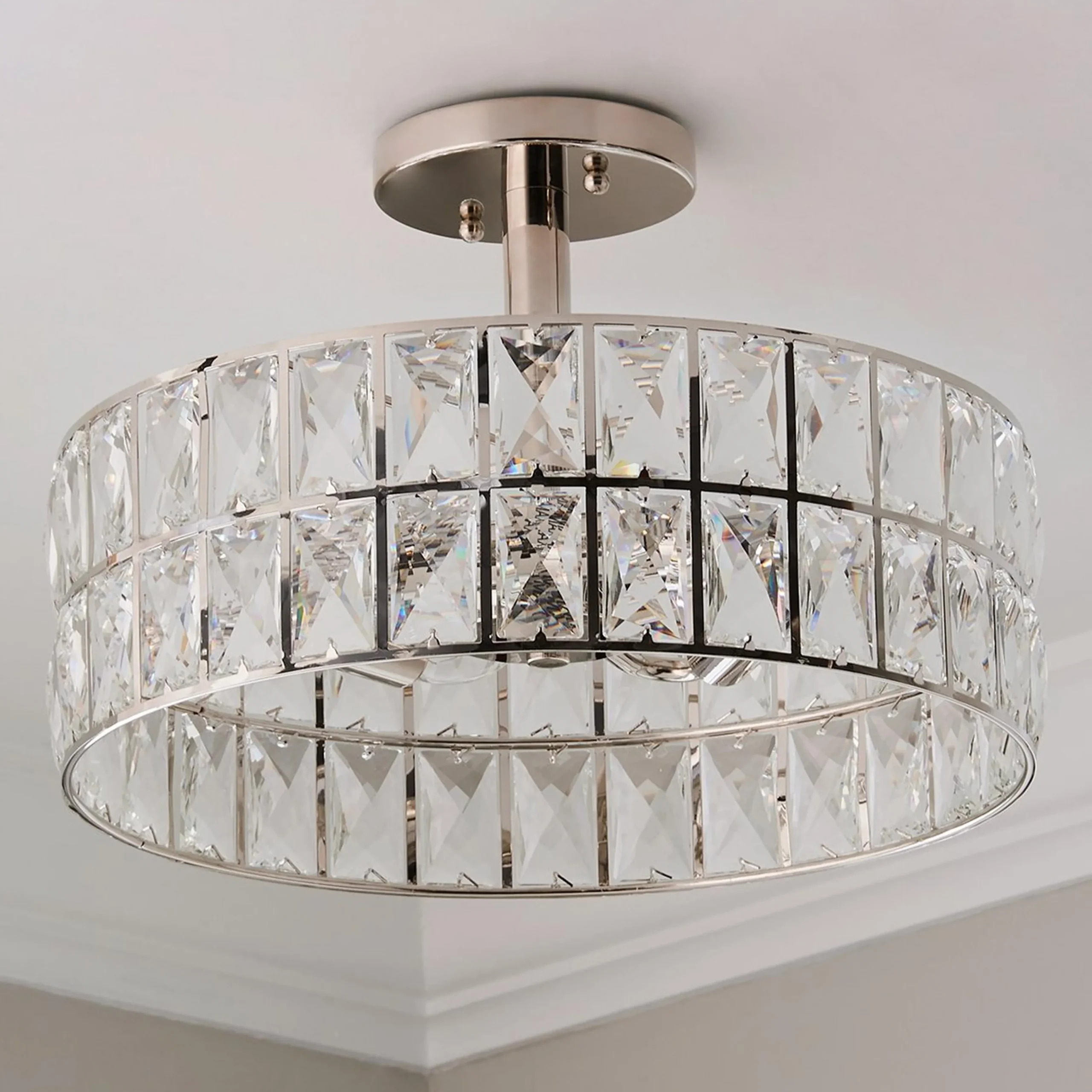 Glinting Glam Semi-Flush Ceiling Light