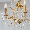 Gold Leaf and Crystal Chandelier - Small
