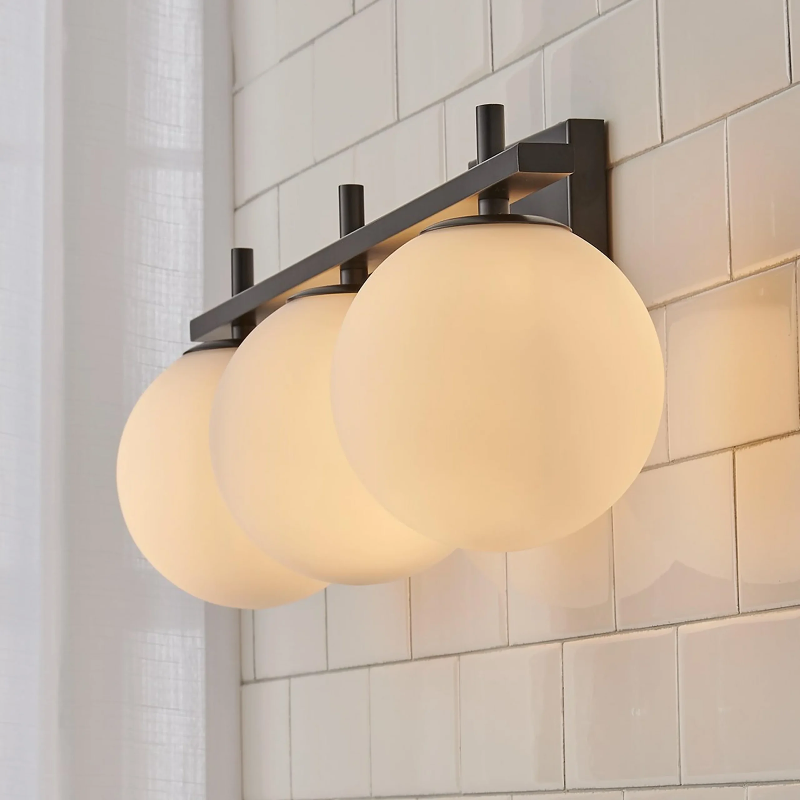 Graceful Opal Vanity Light - 3 Light