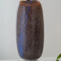 Graphite Art Glass Table Lamp