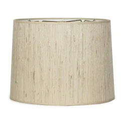14" Grasscloth Drum Shade