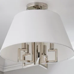 Greek Key Convertible Ceiling Light