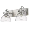 Gwynn Isle Dome Vanity Light - 2 light