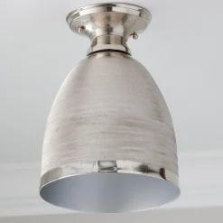 Hachure Dome Semi-Flush Ceiling Light - Small