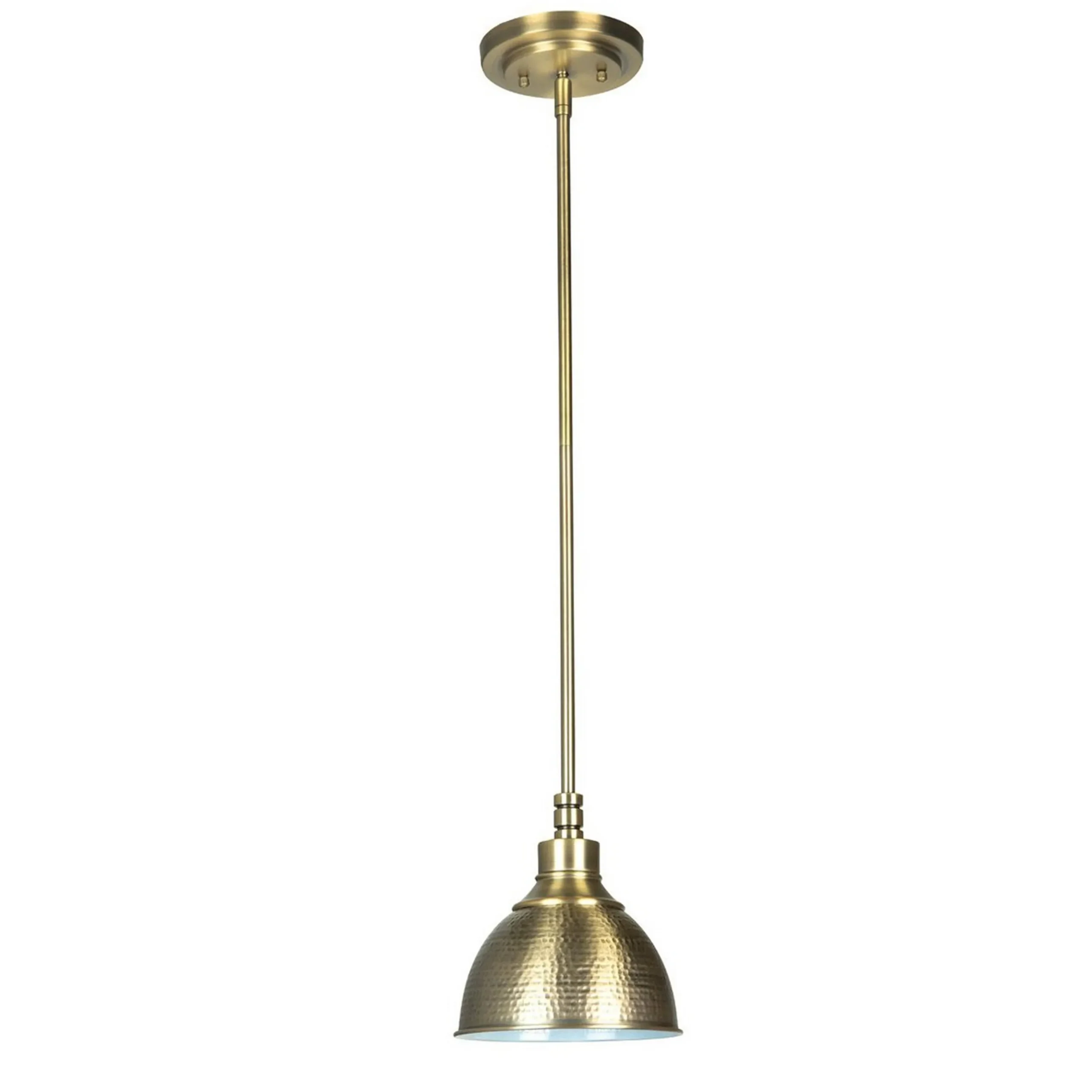 Hammered Metal Pendant Light - Small