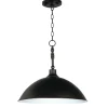 Hammered Metal Pendant Light - Large
