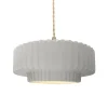 Harmonia Ceramic Pendant - Small - Bisque