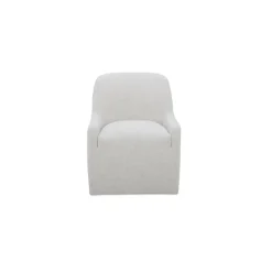 Hecuba Rolling Dining Chair - Fabric