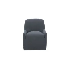 Hecuba Rolling Dining Chair - Fabric