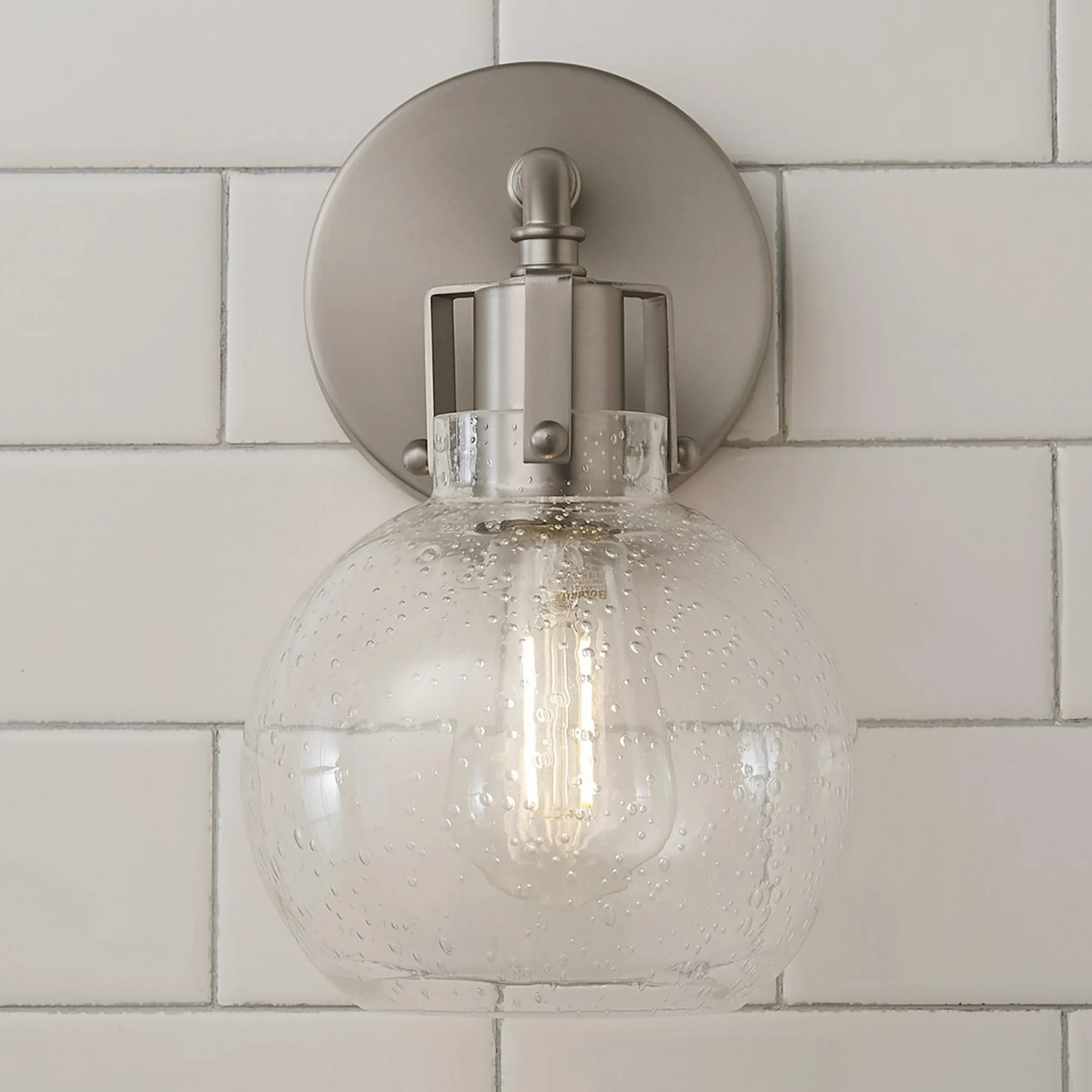 Hinley Seeded Glass Sconce