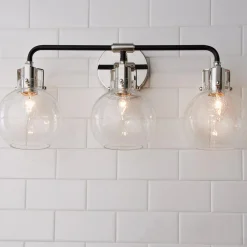 Hinley Seeded Glass Vanity Light - 3 Light
