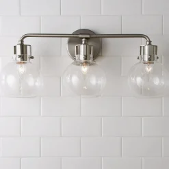 Hinley Seeded Glass Vanity Light - 3 Light