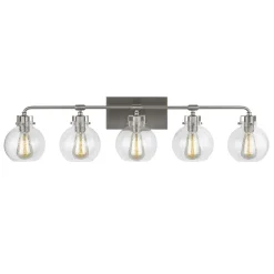 Hinley Seeded Glass Vanity Light - 5 Light