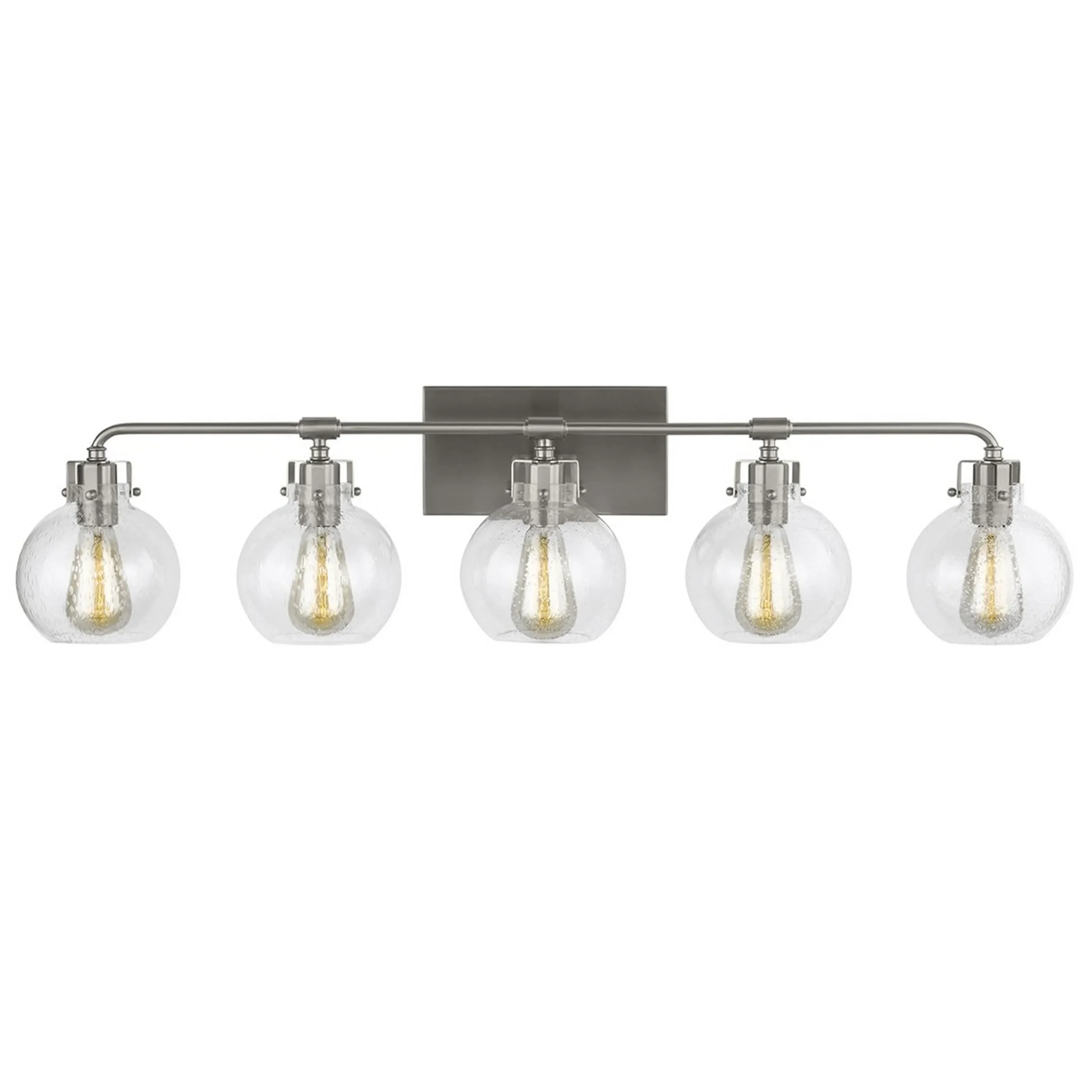 Hinley Seeded Glass Vanity Light - 5 Light