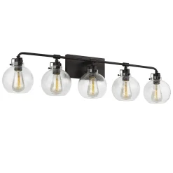 Hinley Seeded Glass Vanity Light - 5 Light