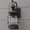Historic Rusted Lantern Outdoor Sconce - Medium