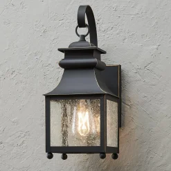 Homesteader Seeded Glass Outdoor Sconce - 1 Light