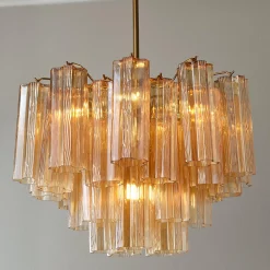 Imondo Chandelier - 6 Light - Amber