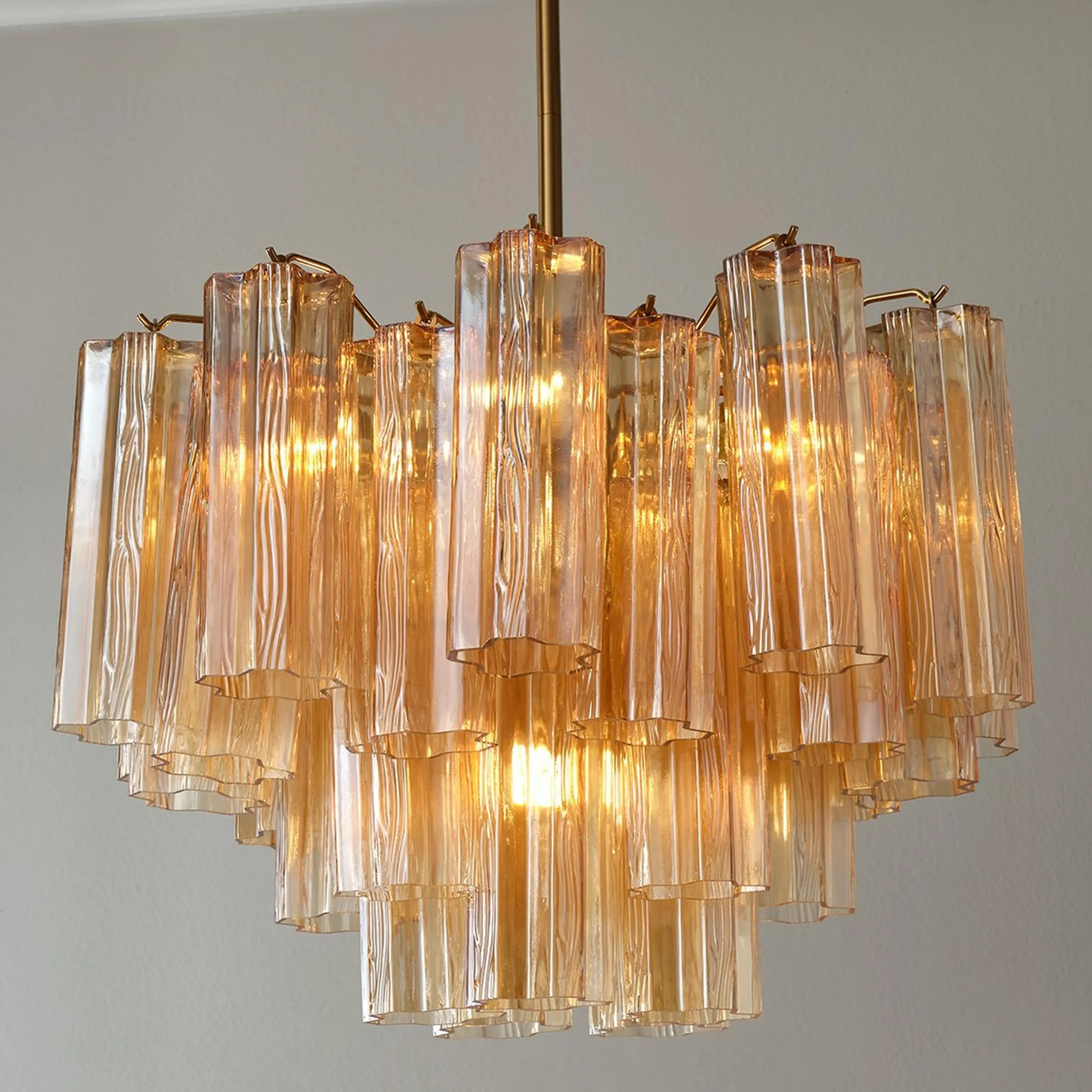 Imondo Chandelier - 6 Light - Amber