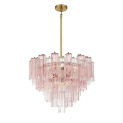 Imondo Chandelier - 12 Light - Pink