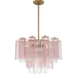 Imondo Chandelier - 6 Light - Pink