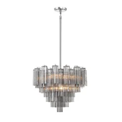 Imondo Chandelier - 12 Light - Smoke