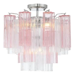 Imondo Semi-Flush Ceiling Light - Pink
