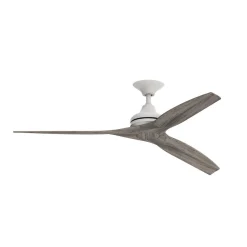 48" Indoor / Outdoor Metal and Wood LED Ceiling Fan