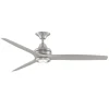 48" Indoor / Outdoor Metal and Wood LED Ceiling Fan