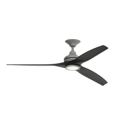 48" Indoor / Outdoor Metal and Wood LED Ceiling Fan