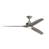 48" Indoor / Outdoor Metal and Wood LED Ceiling Fan