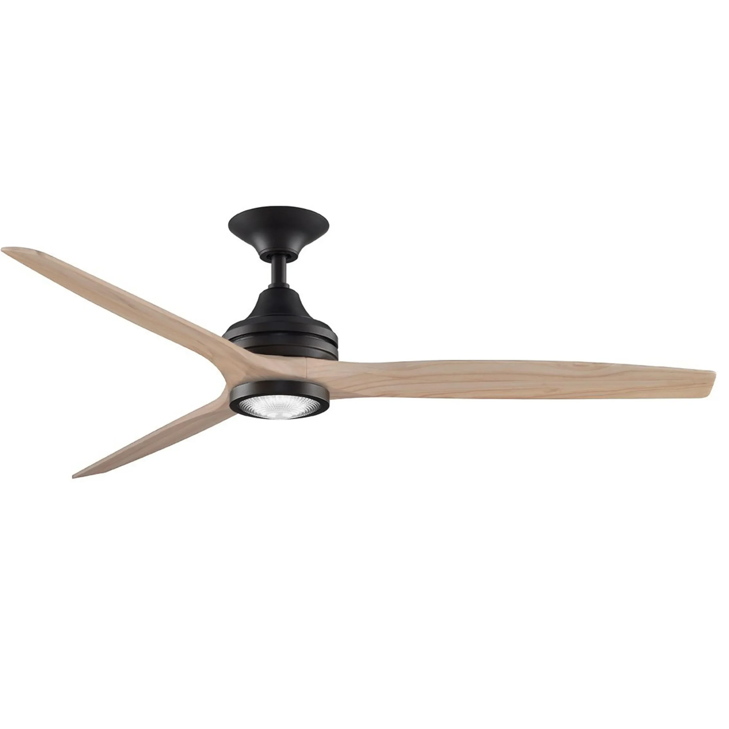 48" Indoor / Outdoor Metal and Wood LED Ceiling Fan