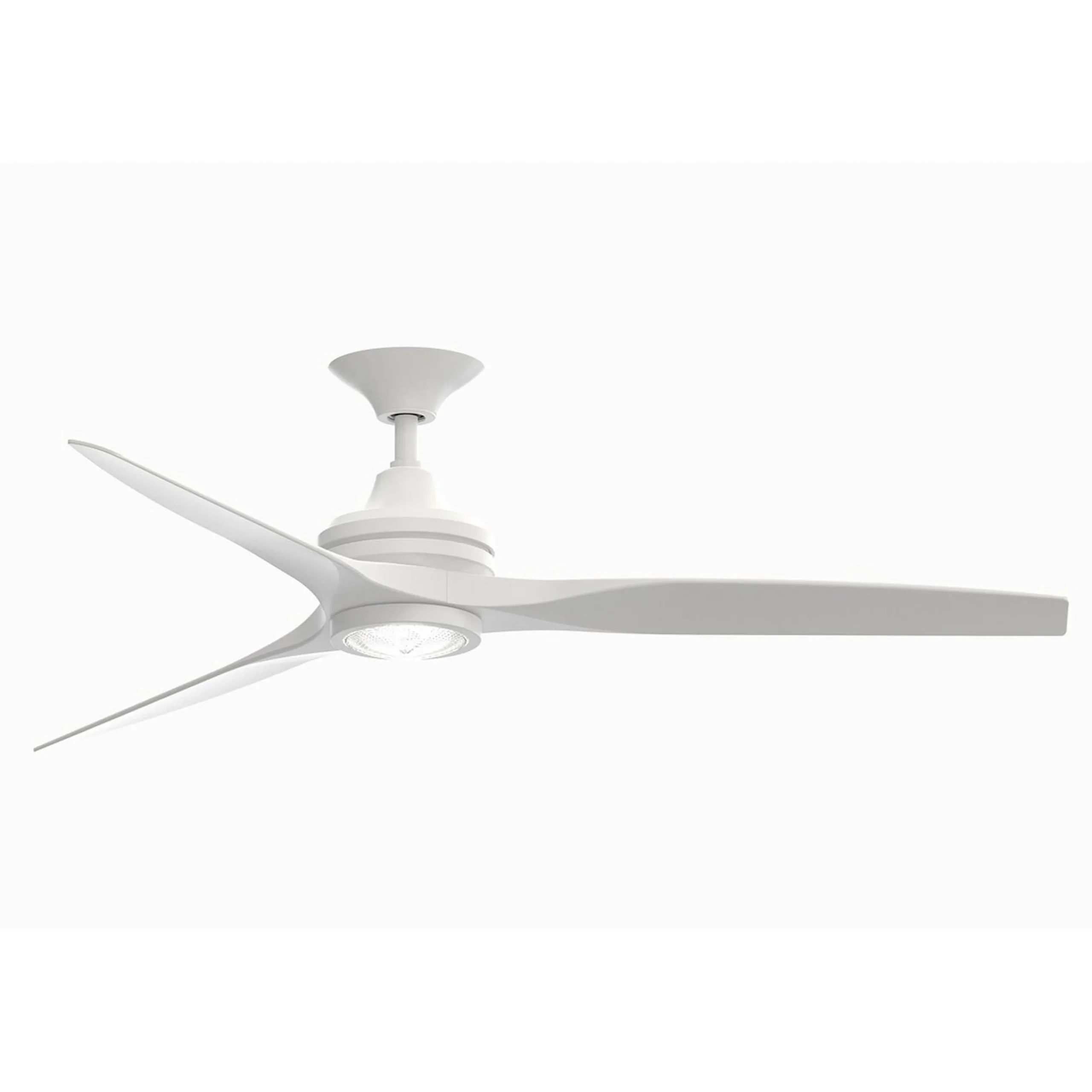 60" Indoor / Outdoor Metal and Wood LED Ceiling Fan