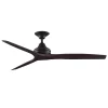 48" Indoor / Outdoor Metal and Wood Ceiling Fan