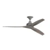 60" Indoor / Outdoor Metal and Wood Ceiling Fan