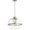 Industrial Banded Globe Pendant - Large