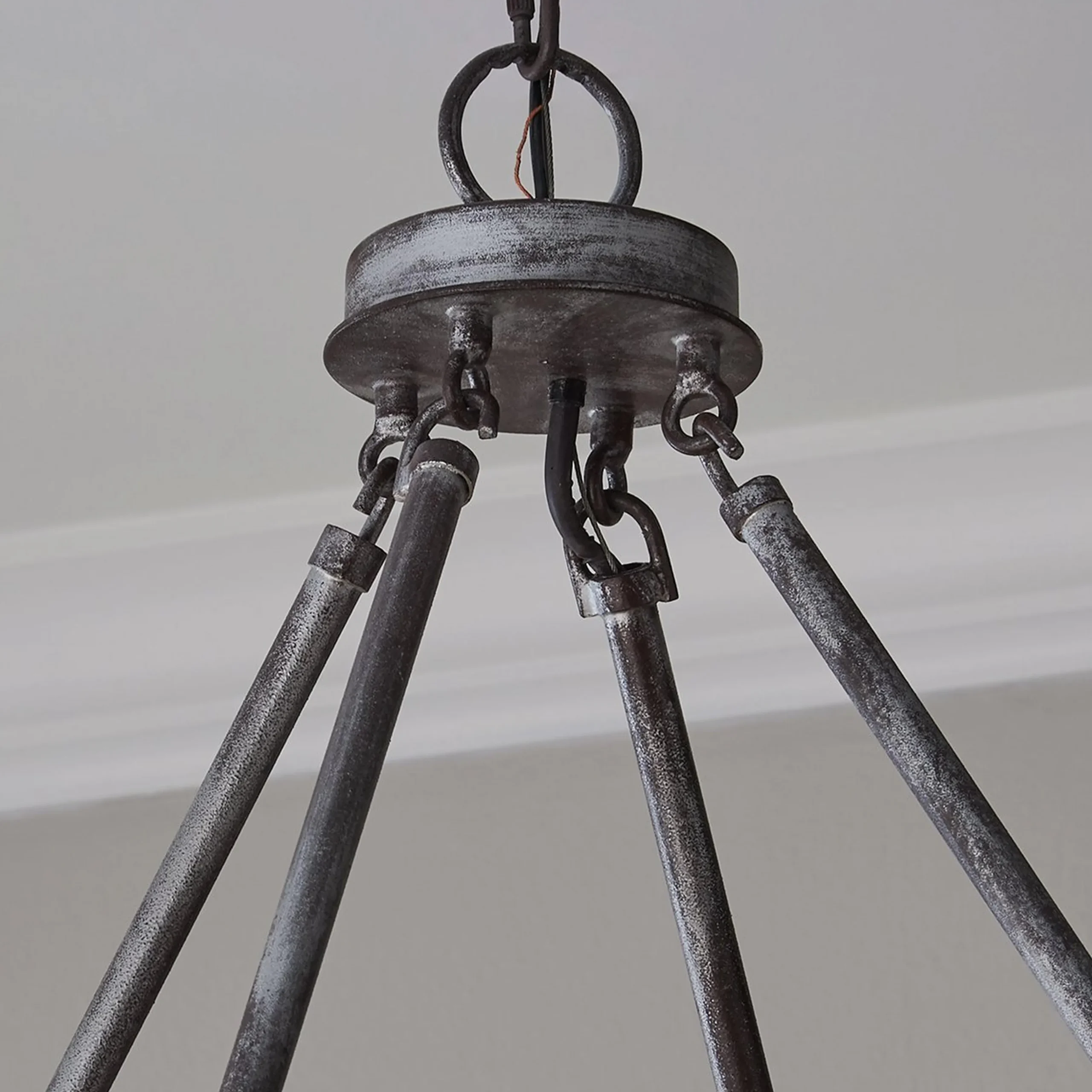 Industrial Farmhouse Ring Chandelier - 20 Light
