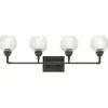 Industrial Historic Globe Vanity Light - 4 Light